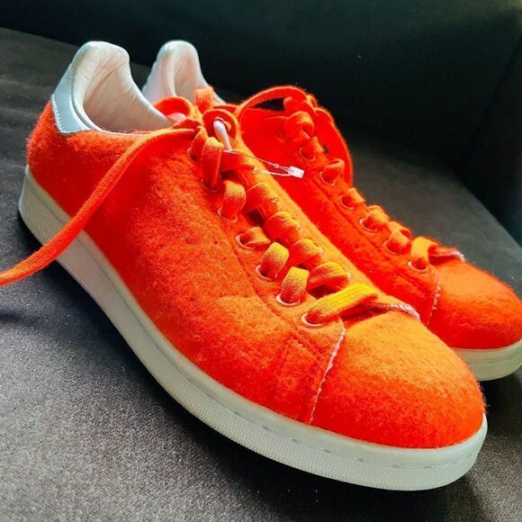 Very Rare PHARRELL Williams Adidas Stan Smith TNS Orange Tennis Balls - Picture 7 of 13